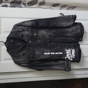 American Bazi Good Times Superb Distressed Denim Chore Jacket